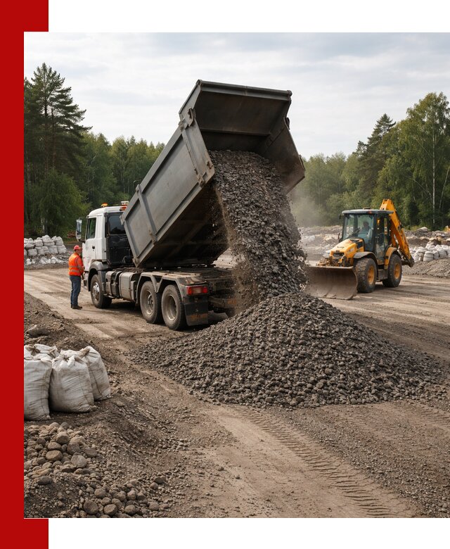 Доставка дробленого асфальта в Темрюке для дорожных работ