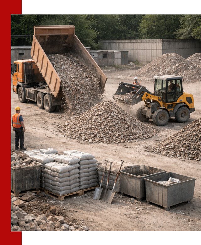 Вторичные материалы для отсыпки в Темрюке — поставка и доставка