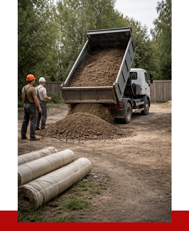 Доставка сыпучих материалов самосвалом в Темрюк от 4323 р. | ПРОНЕРУДТмр