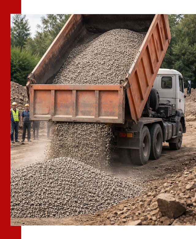 Доставка сыпучих материалов самосвалом в Темрюке быстро и надежно