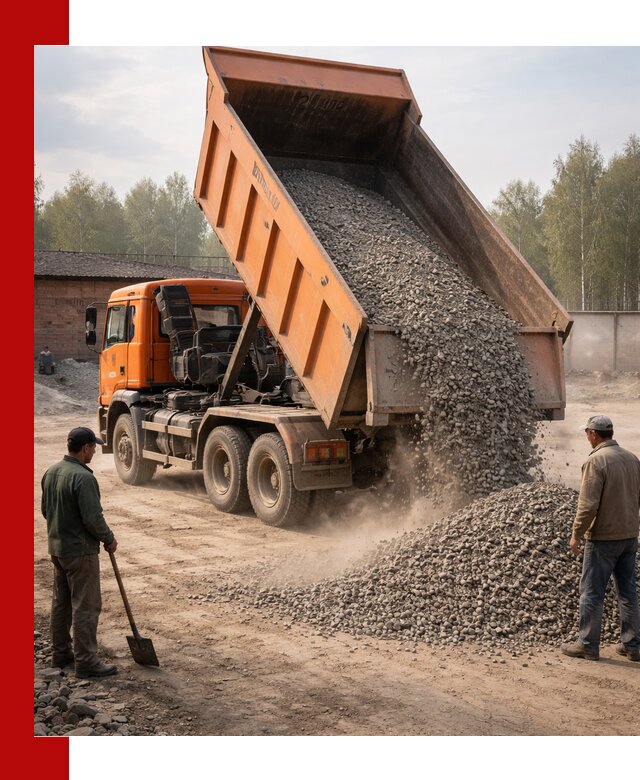 Доставка самосвалом 20 м3 в Темрюке быстро и надежно