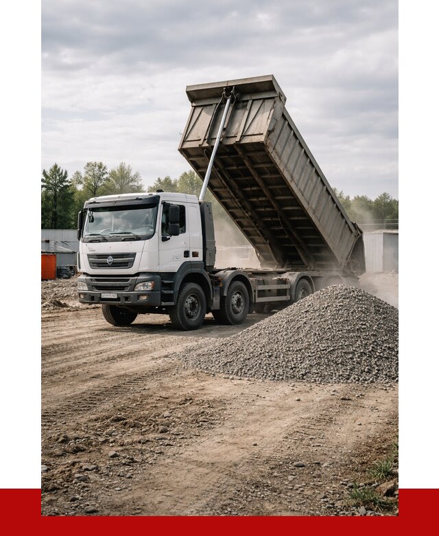 Доставка самосвалом 40 кубов в Темрюке от 9264 р. | ПРОНЕРУДТмр