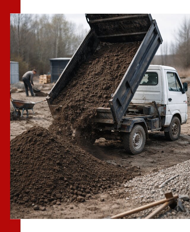 Аренда минисамосвала в Темрюке для доставки сыпучих материалов