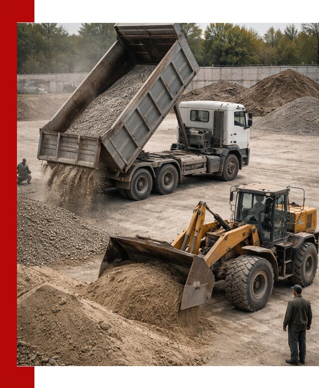 Перевозка сыпучих грузов самосвалами и бортовыми в Темрюке