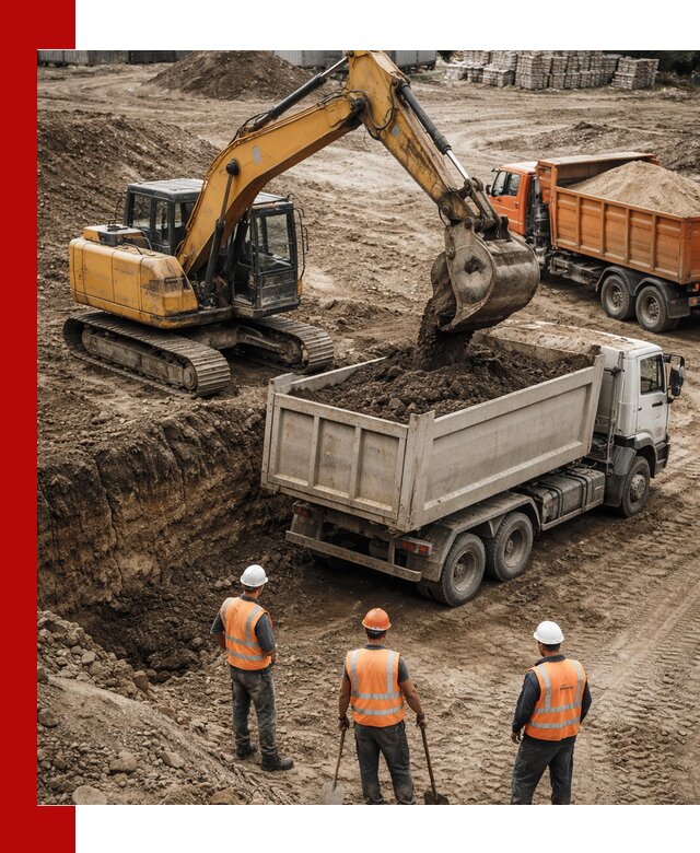 Разработка грунта для строительства и благоустройства в Темрюке