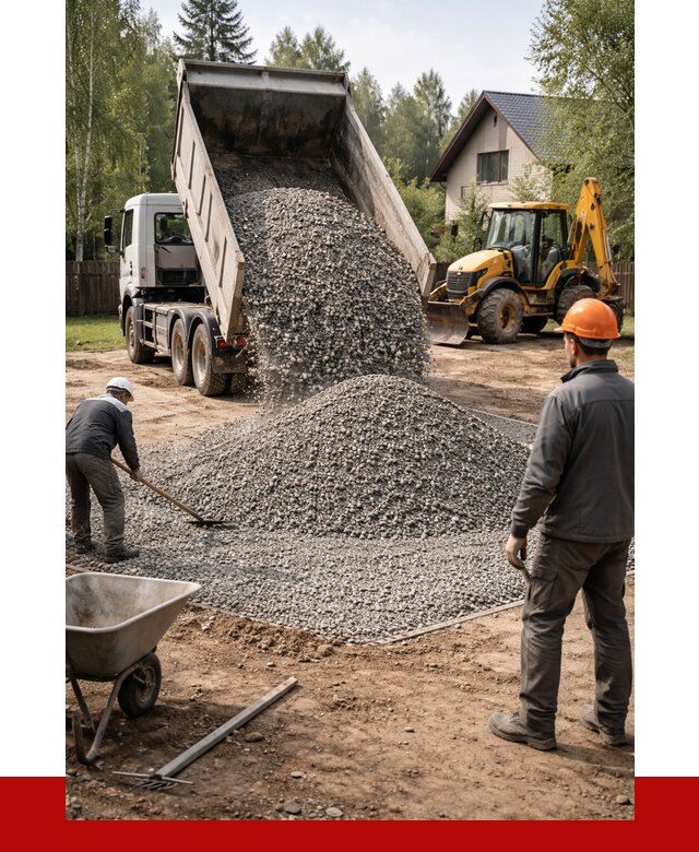 Отсыпка участка щебнем в Темрюке от 6690 р. ПРОНЕРУДТмр