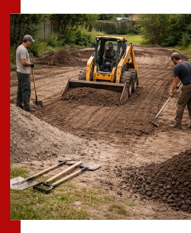 Планировка участка грунтом с вывозом и доставкой в Темрюке